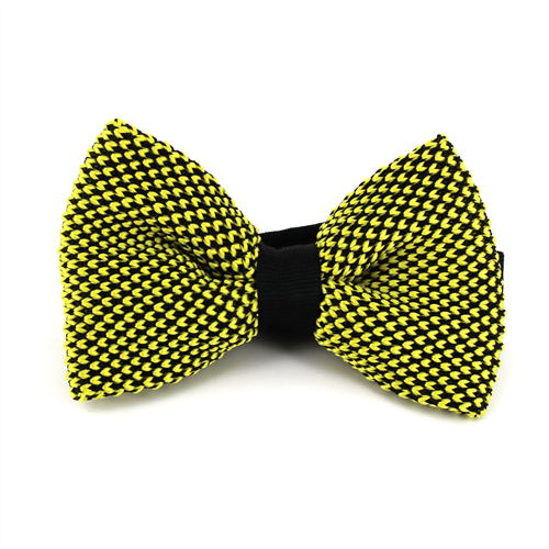 Nœud Papillon à pois noir et jaune