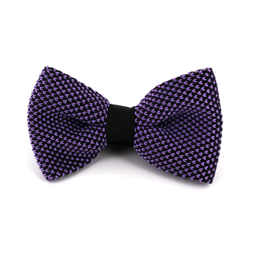 Nœud Papillon à pois noir et violet