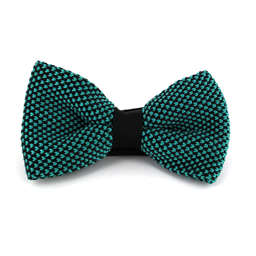 Nœud Papillon à pois noir et turquoise