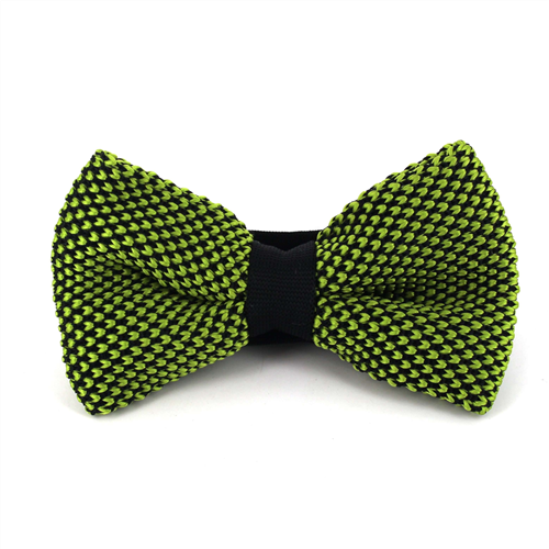 Nœud Papillon à pois noir et vert