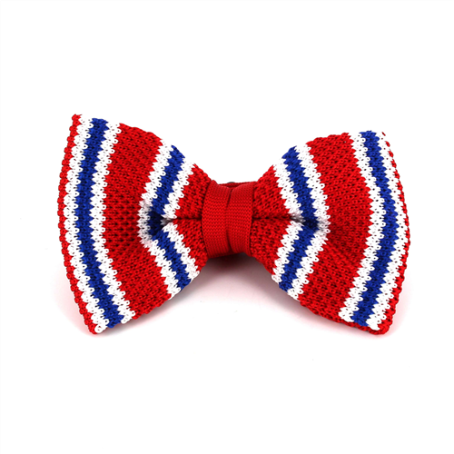 Nœud Papillon à rayures rouges