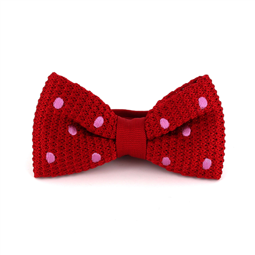 Nœud Papillon à pois rouges et roses