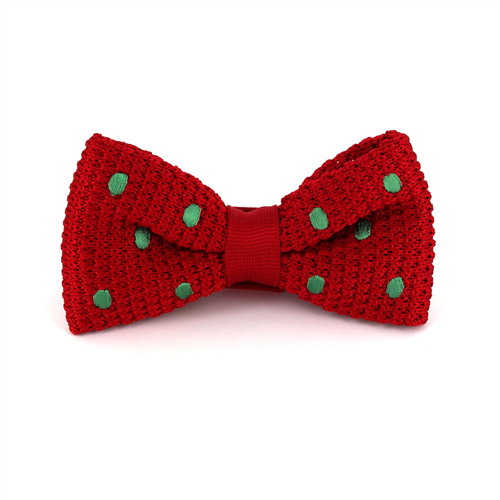 Nœud Papillon à pois rouges et verts
