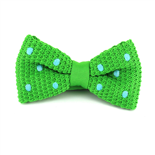 Nœud Papillon à pois vert turquoise