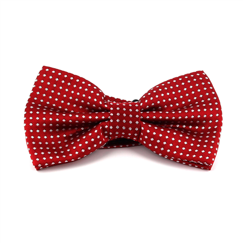 Nœud Papillon rouge à pois blancs