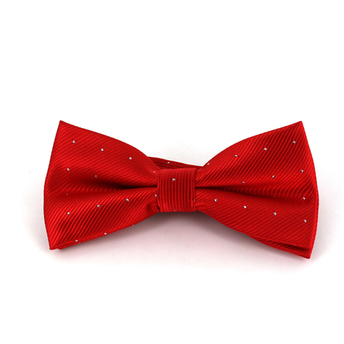 Nœud Papillon rouge à pois brillants