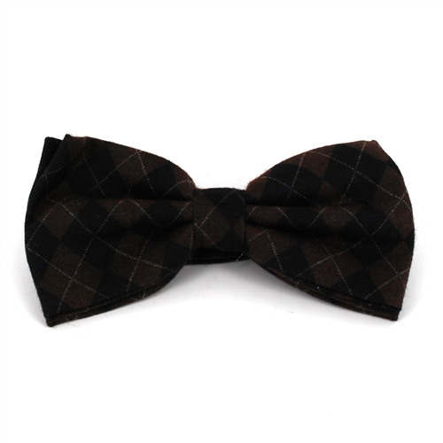 Nœud Papillon à carreaux marron et noir