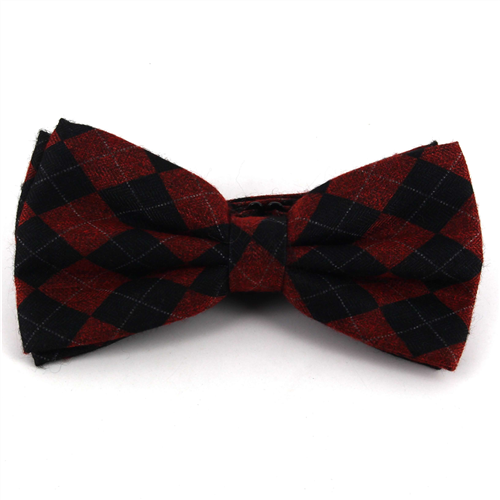 Nœud Papillon à carreaux rouge et noir