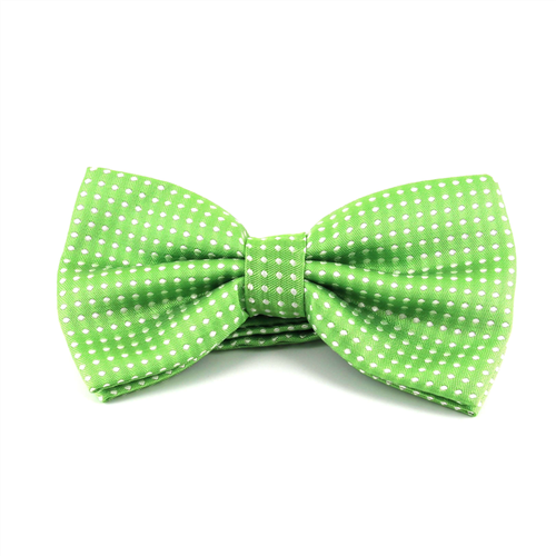 Nœud Papillon Vert à Pois Blancs