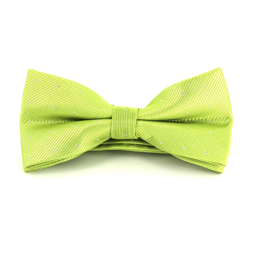 Nœud Papillon Vert à Pois Brillants