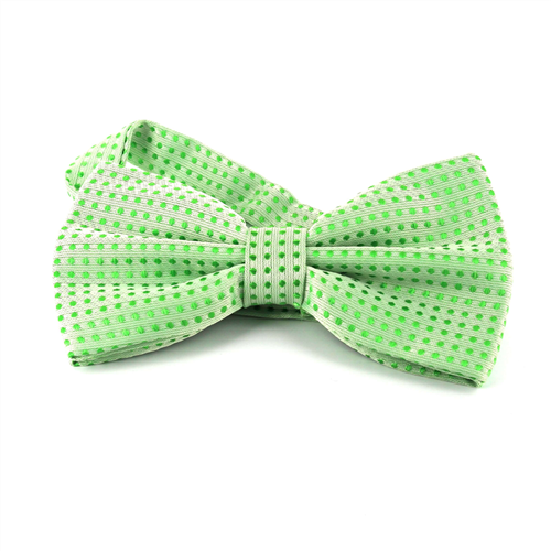 Nœud Papillon Vert à Pois Verts