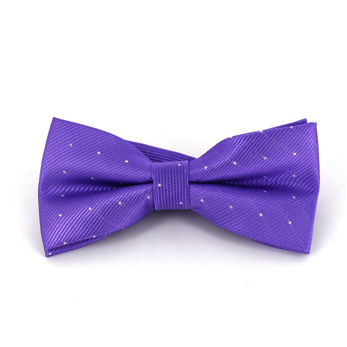 Nœud Papillon violet à pois brillants