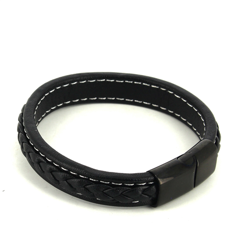 Bracelet en Cuir Noir II