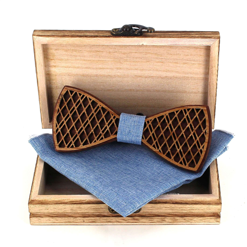 Ensemble Nœud Papillon en Bois