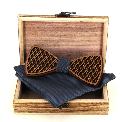 Ensemble Nœud Papillon en Bois
