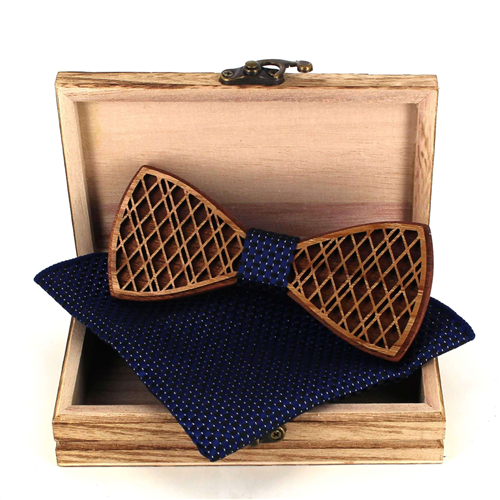 Ensemble Nœud Papillon en Bois