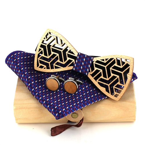 Ensemble Nœud Papillon en Bois