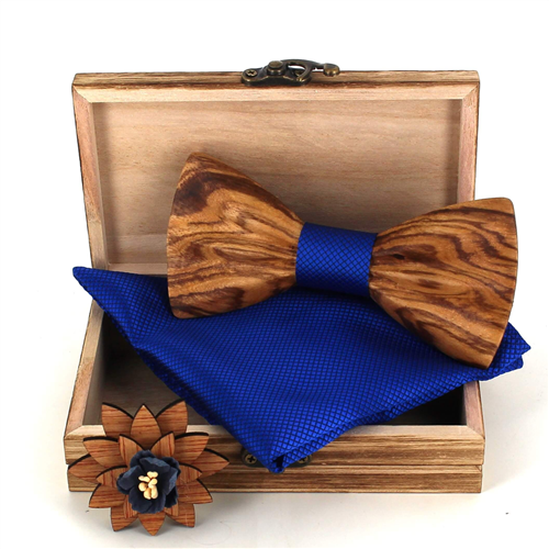 Ensemble Nœud Papillon en Bois