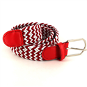 Ceinture élastique blanche et rouge