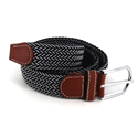 Ceinture élastique noire et blanche