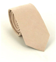 Cravate Étroite en Daim Beige