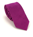 Cravate Étroite en Daim Violet