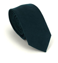 Cravate Étroite en Daim Vert