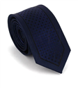 Cravate Étroite Bleu Marine et Noire