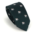 Cravate Étroite Bulldog Vert