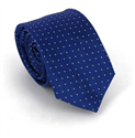 Cravate Slim à pois bleus