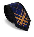 Cravate Étroite Motif Géométrique Tricolore