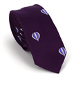 Cravate Étroite Ballons Violettes
