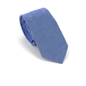 Cravate étroite unie bleu marine