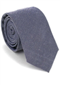 Cravate Étroite Unie Gris Foncé