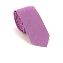 Cravate Étroite Unie Violette