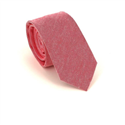 Cravate Étroite Unie Rouge
