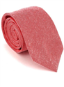 Cravate Étroite Unie Rouge Clair