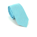 Cravate Étroite Unie Turquoise
