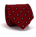 Cravate Fleurs Rouge
