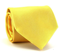 Cravate Unie Jaune à Rayures Horizontales