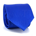 Cravate Unie Bleu Twill Horizontal
