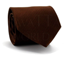 Cravate unie marron