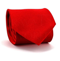 Cravate unie en micro-twill rouge