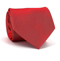 Cravate Unie Rouge Rayure Horizontale