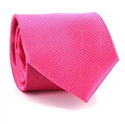 Cravate unie rose