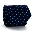 Cravate à pois bleu marine III