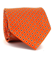 Cravate à pois orange