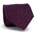 Cravate à pois violettes