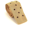 Cravate en tricot étoiles beige