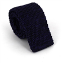 Cravate en maille chinée violet